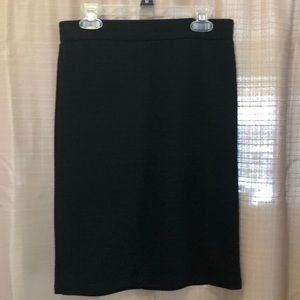 Black stretch business style mini skirt